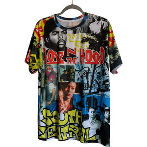 Freeze Boyz N The‎ Hood T-Shirt Graphic Print Size Medium Polyester